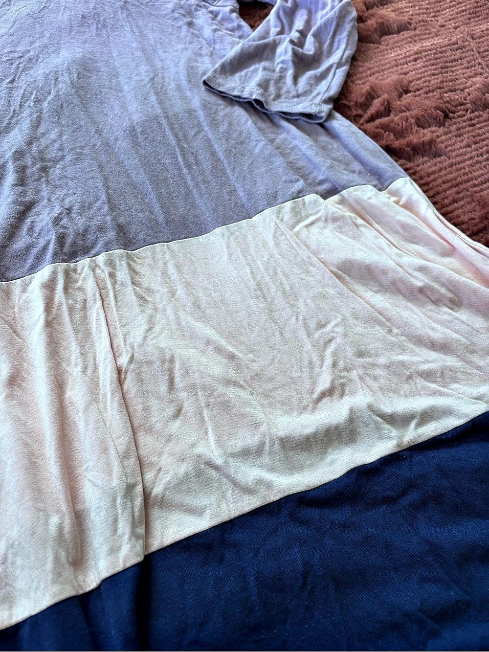 VOLL Color Block Swing Top - Picture 3 of 4